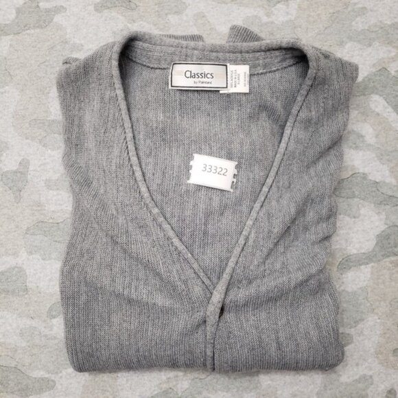 Vintage Classics by Palmland Cardigan Men s XL Gray Acrylic Made In USA - Picture 10 of 10